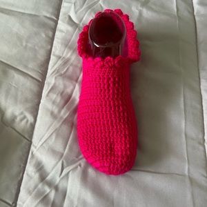 Woman handmade booties